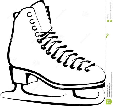 Ice Skate Clip Art Black And White at Graig White blog