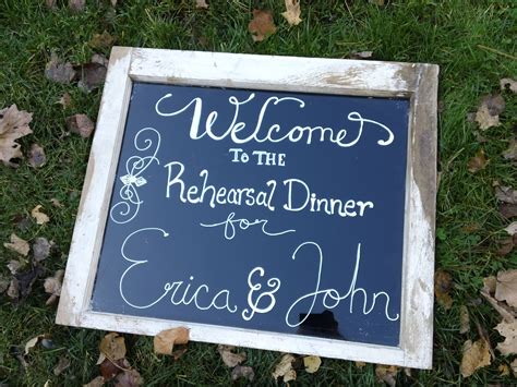 Free Printable Rehearsal Dinner Signs
