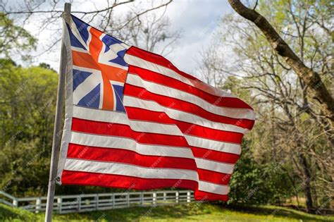 Premium Photo | British american flag detail in williamsburh virgina ...