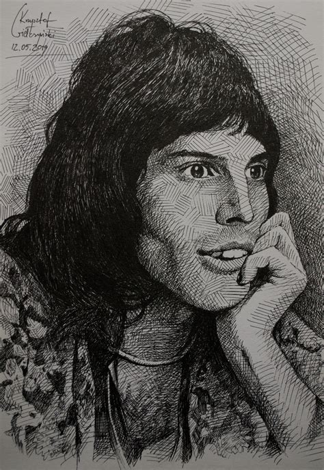 Young Freddie Mercury drawing by gielczynski on DeviantArt