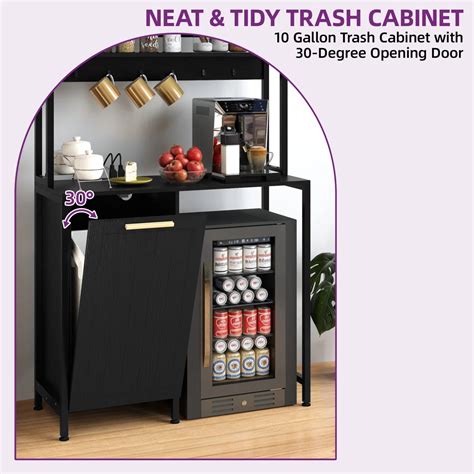 Kitchen Rack: 39.4'' Metal Baker's Rack With Microwave Compatibility ...