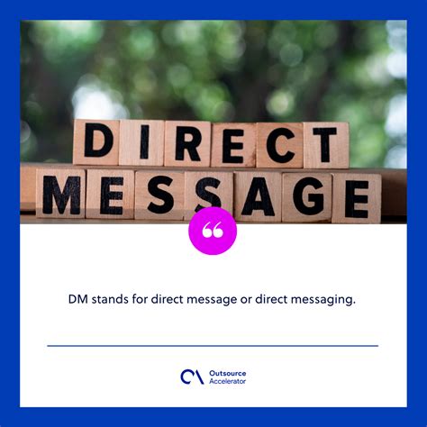 What Do The Letters Dm Stand For at Sally Patrick blog