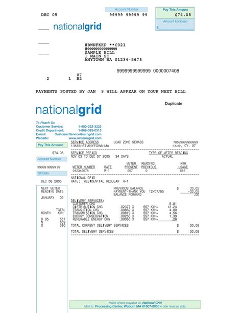 Free Printable Utility Bill Templates [PDF, Word]