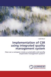 Implementation of CSR using integrated quality management system: Buy ...