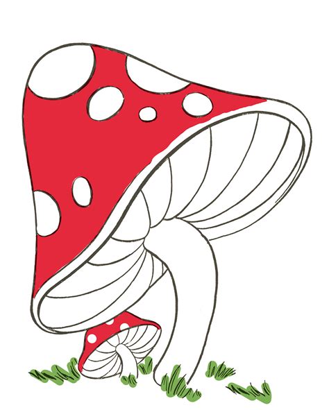 Mushroom Ki Drawing at Jason Rocha blog