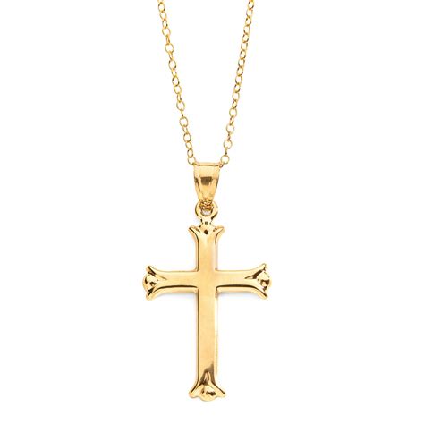 10k Gold Cross Pendant