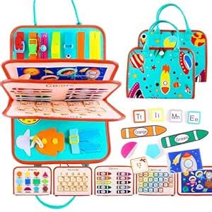 Kidology Montessori Busy Board Toy to Develop Basic Skills, Educational ...