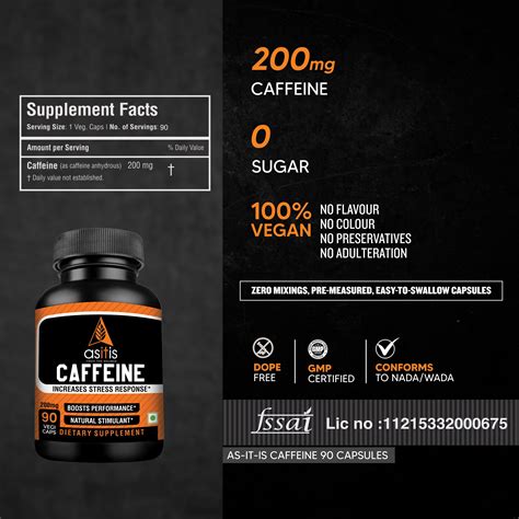 Buy Caffeine Capsules in India, caffeine capsules benefits — AS-IT-IS ...
