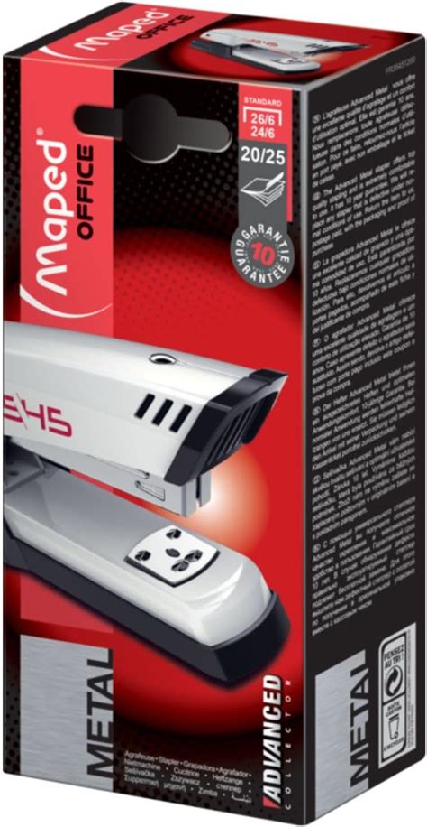 Leitz 5552 Heavy Duty Flat Clinch Stapler with Spring-Load Technology ...