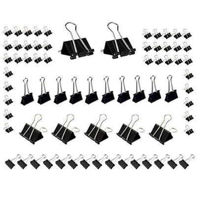 Mseeur 72 Pieces Binder Clips Paper Binder Clips for India | Ubuy