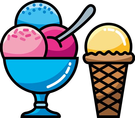 Scooping Ice Cream Clip Art