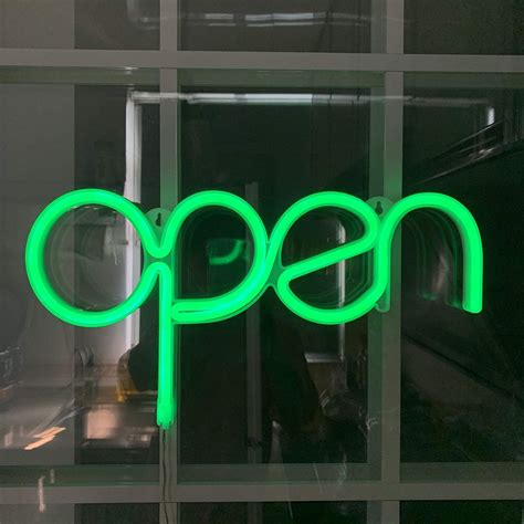 ANINO LED Open Sign for Business Store Green Light Up India | Ubuy