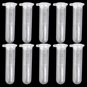 10pcs 5ml Plastic Graduated Cylinder Centrifuge Tube Laboratory Test w ...