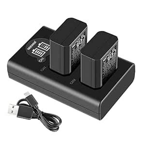 Buy NEEWER NP-FW50 Camera Battery Charger Set Compatible with Sony ZV ...