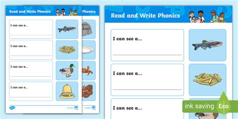 Read and Write Phonics Activity Sheet (teacher made)