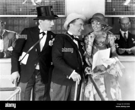 Chic Johnson, Ole Olsen, Helen Broderick, on-set of the Film, "Fifty ...
