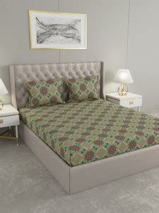 Raymond Home 100 TC Microfiber Double Printed Flat Bedsheet - Buy ...