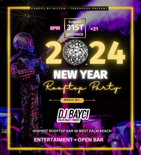 New Years Eve - Dare to Glow! A glowing Rooftop Party, Treehouse, West ...