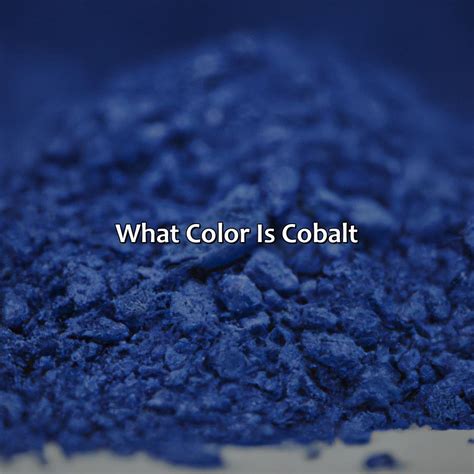 What Color Is Cobalt - colorscombo.com