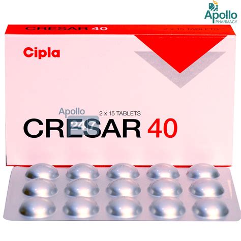 Cresar 40 Tablet 15's Price, Uses, Side Effects, Composition - Apollo ...