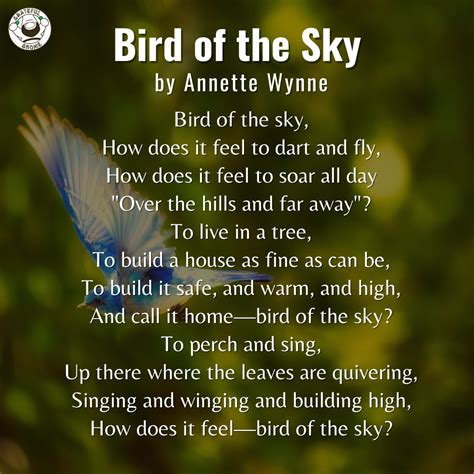 Bird Poems - Bird of the Sky – Grateful Gnome