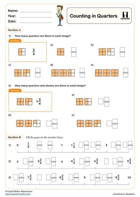 Counting in Quarters | Fun and Engaging Year 2 Maths Worksheet