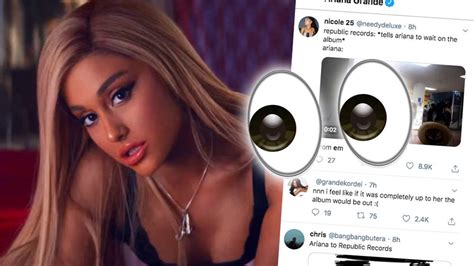 Ariana Grande hints new album is ready but her record label won't ...