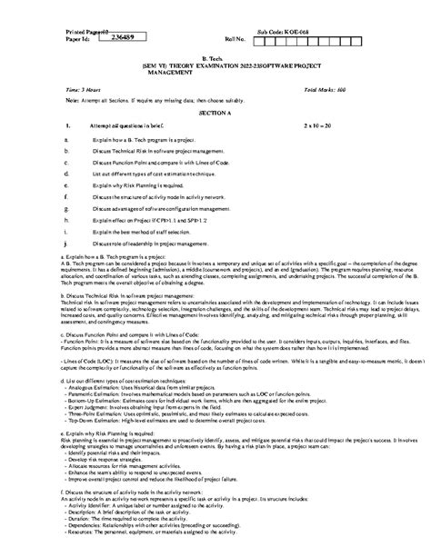 Solution 22-23 - Printed Pages:02 Sub Code: KOE- 068 Paper Id: Roll No ...