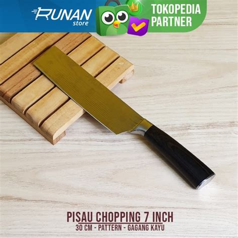 Jual Golok Daging Pisau 7inch Chopping Knife Cleaver Pisau Dapur Kayu ...