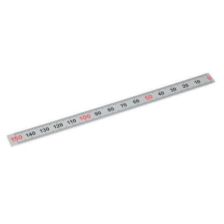 J.W. Winco GN711-KUS-18-W-R Adhesive Ruler GN711 | Zoro