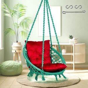Patiofy Jhula for Home || Wooden Swing Chair Cotton Large Swing Price ...