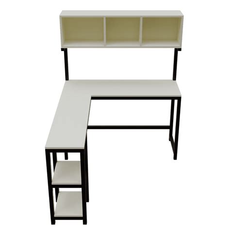 Hutch Workstation in White Color in