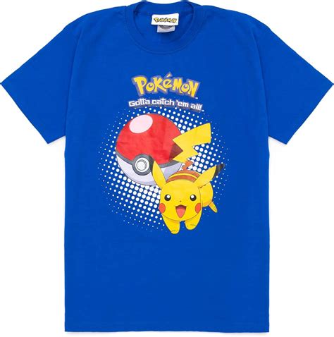 Pokemon T-Shirt for Boys | Children's Character Pikachu Blue Top | Kids ...