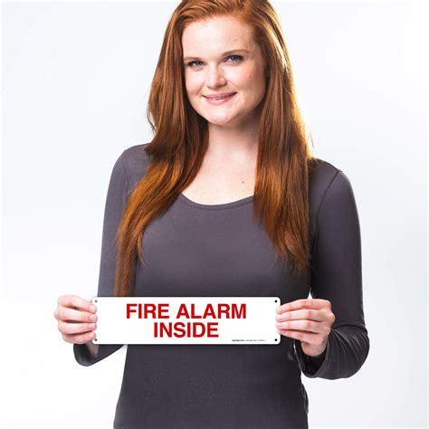 Buy Fire Alarm Inside Sign, Fire Safety Sign, 3x12 Inches, Rust Free ...