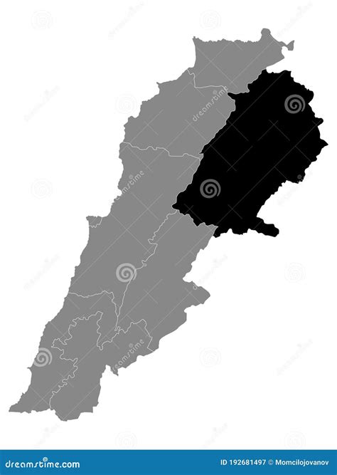 Location Map of Baalbek-Hermel Governorate Stock Vector - Illustration of mount, metropolitan ...