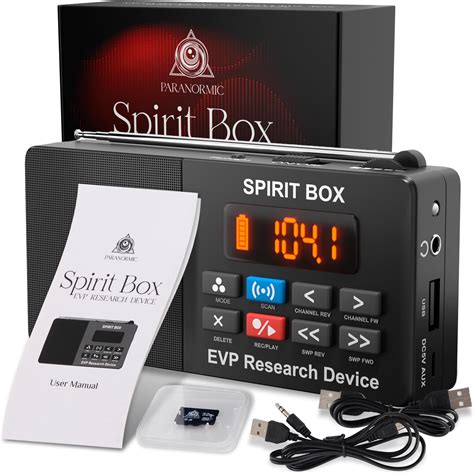 PARANORMIC Spirit Box Ghost Hunting Equipment — Handheld EVP Ghost ...