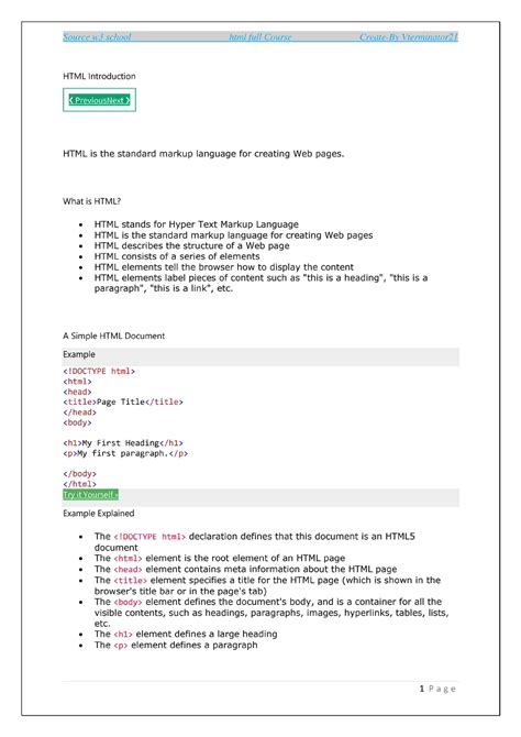 Image result for HTML Full-Course Download In
