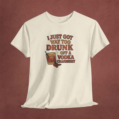 Vodka Cranberry T-shirt: Conan Lyrics, Funny Drinking Humor, Retro ...