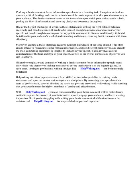 Informative Thesis Statement Examples 的图像结果