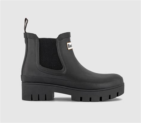 Barbour Halton Chelsea Welly Boots Black - Water Resistant Shoes and Boots
