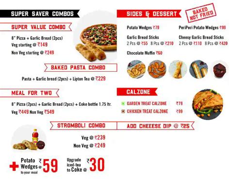 Menu at Sbarro - New York Pizza, Mumbai, Shop 11-12