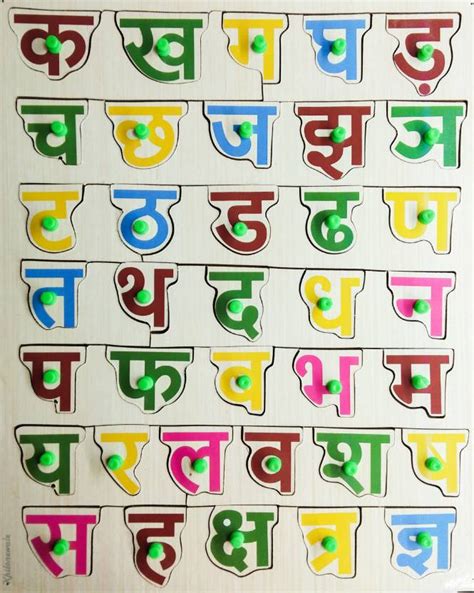 edutoy Hindi varnmala wooden Puzzle shabd kosh board l Hindi Wordmala ...