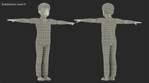 3D Child Boy Home Style Rigged for Maya | 3D Molier International