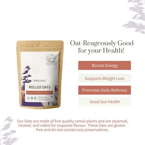 Ecotyl Organic Rolled Oats (500g) – Kreate