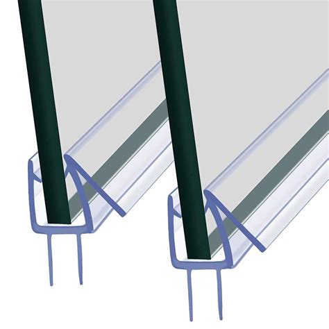 Buy Shower Door Bottom Seal, 2Pcs Plastic Bath Shower Screen Seal Strip ...