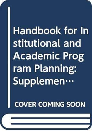 Amazon.in: Buy Handbook for Institutional and Academic Program Planning ...