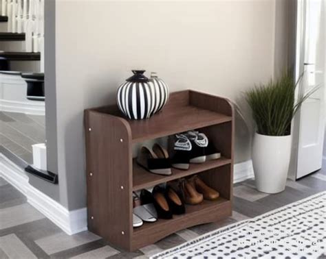 OXMIC Shoes Rack for Home, Shoes Rack Wooden Furniture, Wooden Slipper ...