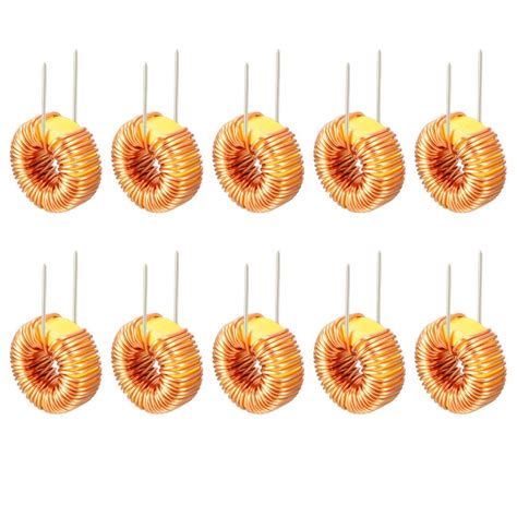 uxcell 10Pcs Horizontal Toroid Magnetic Inductor Monolayer Wire Wind ...