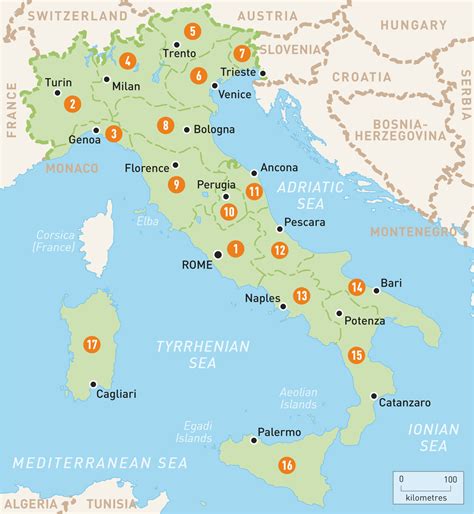 Northern Italy Map