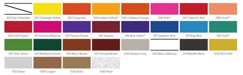 Image result for Pinata Alcohol Inks Color Chart